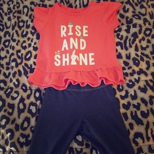 Carters Rise and Shine (T-Shirt , Leggings)
